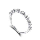 Sterling Silver Ring With Diamonds Simple Ladies – Practical Gifts — 5