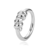 Threaded Titanium Croissant Ring Stainless Steel – Everyday Gifts — 3
