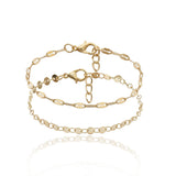 Geometric Chain Sequin Chain Combination Bracelet – Jewelry Gift Ideas — 1
