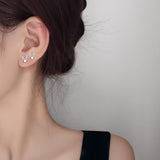 Moonstone Elk Blue Flash Drill Antler Earrings – Gifts for Her — 3