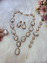 Pearl Necklace Ring Suit Bride Ornament – Gifts for Couples — 5