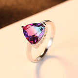 S925 Sterling Silver Ring Rainbow Stone Jewelry – Jewelry Gift Ideas — 4
