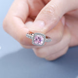 Ring Female Square Zirconium Diamond Wide Surface – Gifts for Her — 6