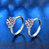 Women's Simulation Simple Couple Moissanite Ring – Gifts for Her — 2