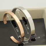 18K Rose Gold Titanium Steel C Bracelet – Jewelry Gift Ideas — 4