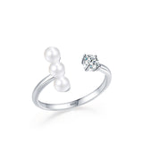 S925 Sterling Silver Adjustable Pearl Ring – Practical Gifts — 9