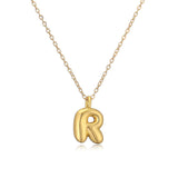 Copper Plated Gold 26 English Letters Pendant – Jewelry Gift Ideas — 8