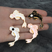 Four-color Good Luck Koi Alloy Oil Drip Accessories – Stylish Gifts — 1