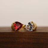 Zircon Ring Asymmetrical Opening Ring Personality – Unique Gift Ideas — 4
