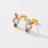 Women's Simple Color Zircon Stud Earrings – Gifts for Her — 4