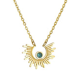 Sun Flower Necklace Women's Stainless Steel – Jewelry Gift Ideas — 5