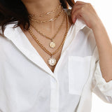 Multilayered Chunky Chain Necklace – Jewelry Gift Ideas — 1