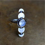Moon Moonstone Ring – Meaningful Gifts — 5
