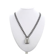 Punk Chain Lock Pendant Necklace Women Men Hip – Jewelry Gift Ideas — 5