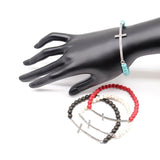 Vintage Beaded Cross Bracelet With Diamond Accessories – Stylish Gifts — 4