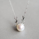 Small Elk Pearl Pendant – Jewelry Gift Ideas — 6
