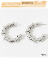 Stainless C- Shaped Ear Ring White Titanium Steel – Unique Gift Ideas — 9