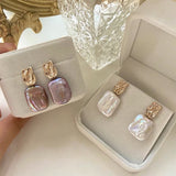 Natural Square Baroque Pearl Earrings – Stylish Gifts — 2