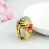 Qingshui Ring Jade Thumb Ring Ring Retro – Meaningful Gifts — 2