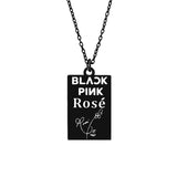 KPOP Jisoo Lisa Jennie Rose Signature ID Pendant – Jewelry Gift Ideas — 8