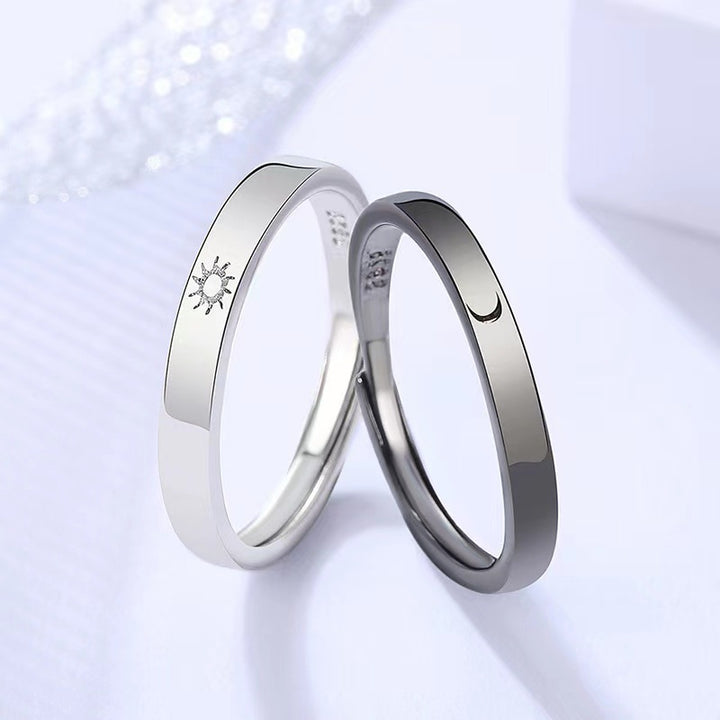 Sun Moon Men And Women Creative Star Moon Couple Ring – Gifts for Her — 1