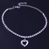Beach Rhinestone Women's Fashion Simple Love Anklet – Stylish Gifts — 3