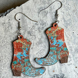 Western Denim Boots Floral Ethnic Style Wooden Vintage – Stylish Gifts — 14