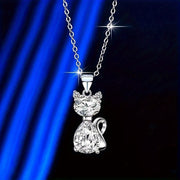 Fashion Unique Crystal Cat Pendant Necklace – Jewelry Gift Ideas — 4