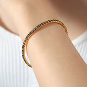 Colorful Zircon Stretch Bracelet Titanium Steel – Jewelry Gift Ideas — 18