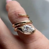 Snake Ring Multi-layer Titanium Steel Plating 18K – Birthday Gifts — 1