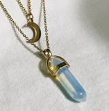 Moon Hexagonal Column Pendant – Jewelry Gift Ideas — 10