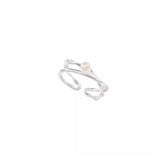 Irregular Double Thin Simple Bracelet Ring – Jewelry Gift Ideas — 7