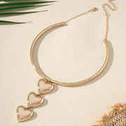 Exaggerated Glossy Metal Heart Bracelet – Jewelry Gift Ideas — 4