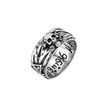 Skull Couple Ring Vintage Old Domineering Men's Cross – Gifts for Him — 12