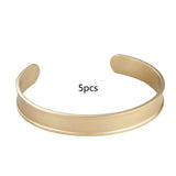 Simple C Shape 10mm Grooved Glossy Bracelet – Jewelry Gift Ideas — 7