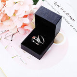 Women's Korean-style Simple Hollowed Heart Shape Ring – Stylish Gifts — 4