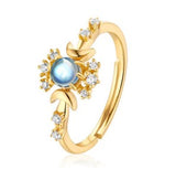 Sterling silver plated 9K gold ring – Small Gift Ideas — 2