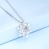 Sterling Silver Female Snowflake Pendant Necklace – Jewelry Gift Ideas — 4