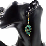 Fashion Retro Hollow Leaf Alloy Earrings Long – Stylish Gifts — 2
