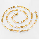 18k Gold Stainless Steel Paper Clip Clavicle – Jewelry Gift Ideas — 5