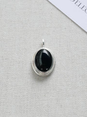 925 Silver Simple Japanese And Korean Black Agate – Jewelry Gift Ideas — 5