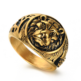 Tiger head lion vintage stainless steel ring – Holiday Gift Ideas — 5