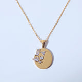 Titanium Steel Mirror Irregular Zircon Necklace – Jewelry Gift Ideas — 14