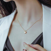 Women's Simple Fashion Shell Peach Heart Necklace – Jewelry Gift Ideas — 6