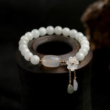 Shell flower jade water drop bracelet – Jewelry Gift Ideas — 7