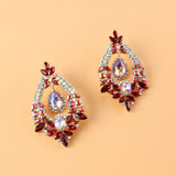 Alloy Diamond Marquise Flower Stud Women's Earrings – Gifts for Her — 6