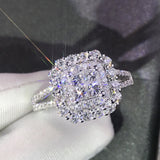 Micro-Set Princess Ring Simulation Diamond – Jewelry Gift Ideas — 1