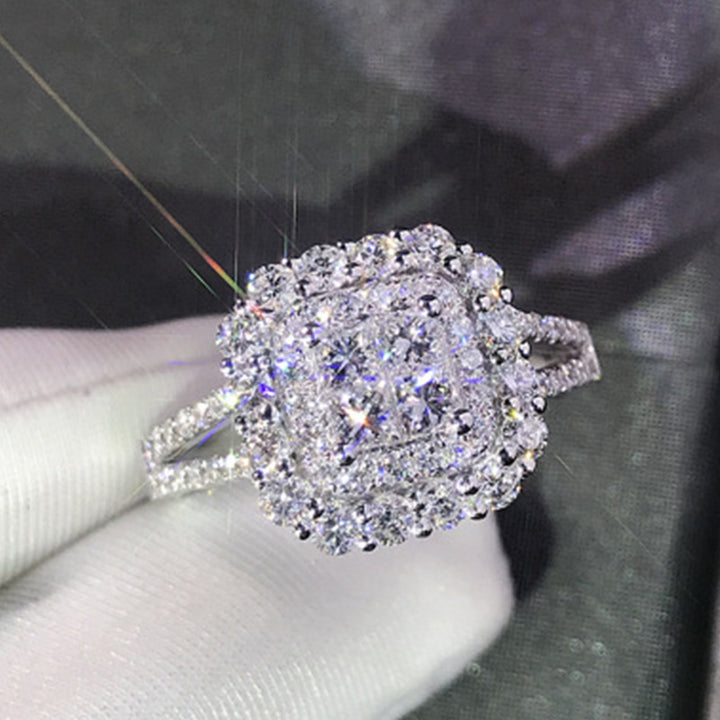Micro-Set Princess Ring Simulation Diamond – Jewelry Gift Ideas — 1