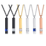 Stainless Steel Perfume Bottle Pendant Necklace – Jewelry Gift Ideas — 2