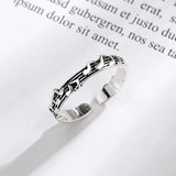 Alloy Retro Five-Line Music Score Adjustable Ring – Gifts for Her — 5
